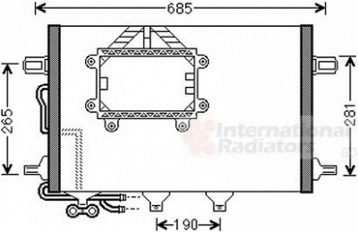 VAN WEZEL 30005562 -  Конденсатор, кондиционер